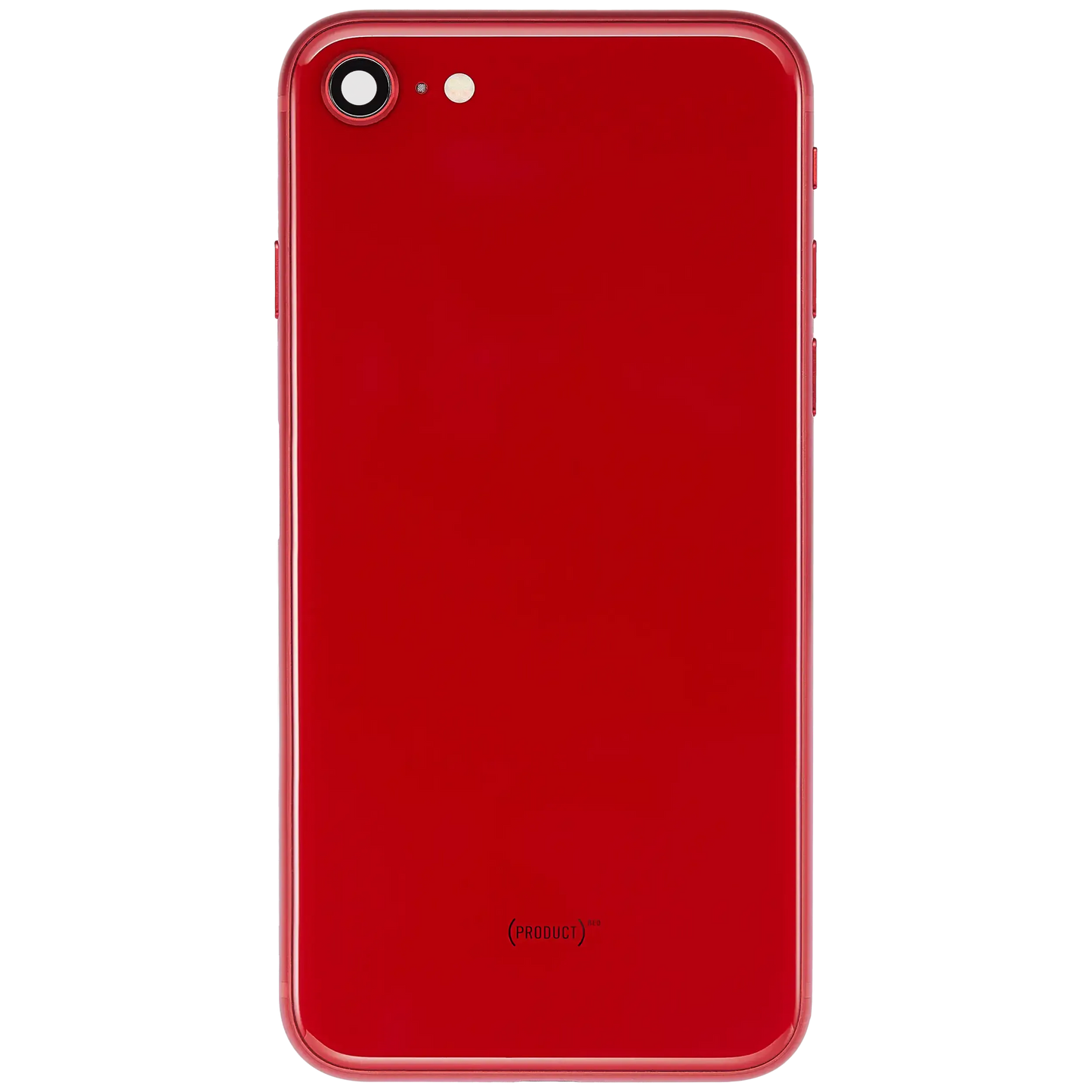 Back Housing W/ Charging Port Flex and Small Components Pre-Installed For iPhone SE (2022) (Used OEM) (Pull) (Red)