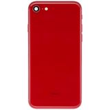 Back Housing W/ Charging Port Flex and Small Components Pre-Installed For iPhone SE (2022) (Used OEM) (Pull) (Red)