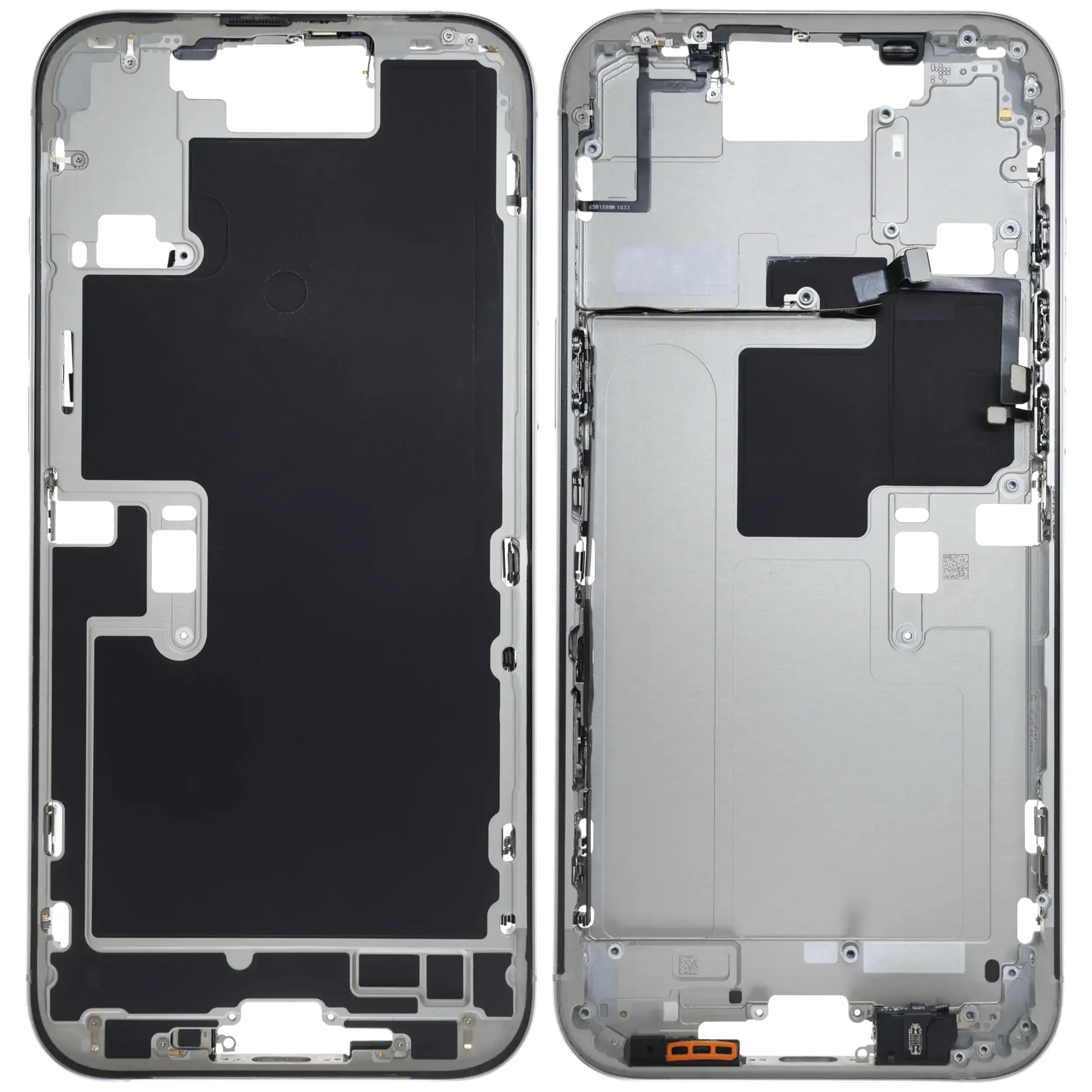 Mid-Frame Housing W/ Small Parts For iPhone 16 Pro Max (US Version) (Pull) (White Titanium)