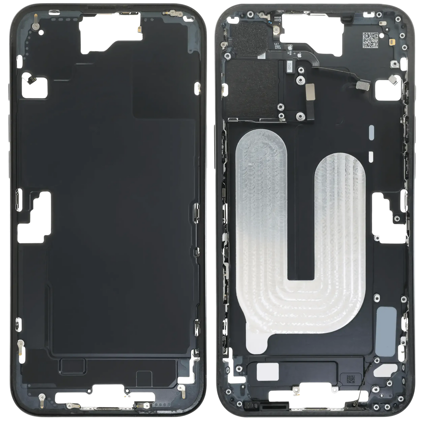 Mid-Frame Housing W/ Small Parts For iPhone 16 Plus (US Version) (Pull) (Black)