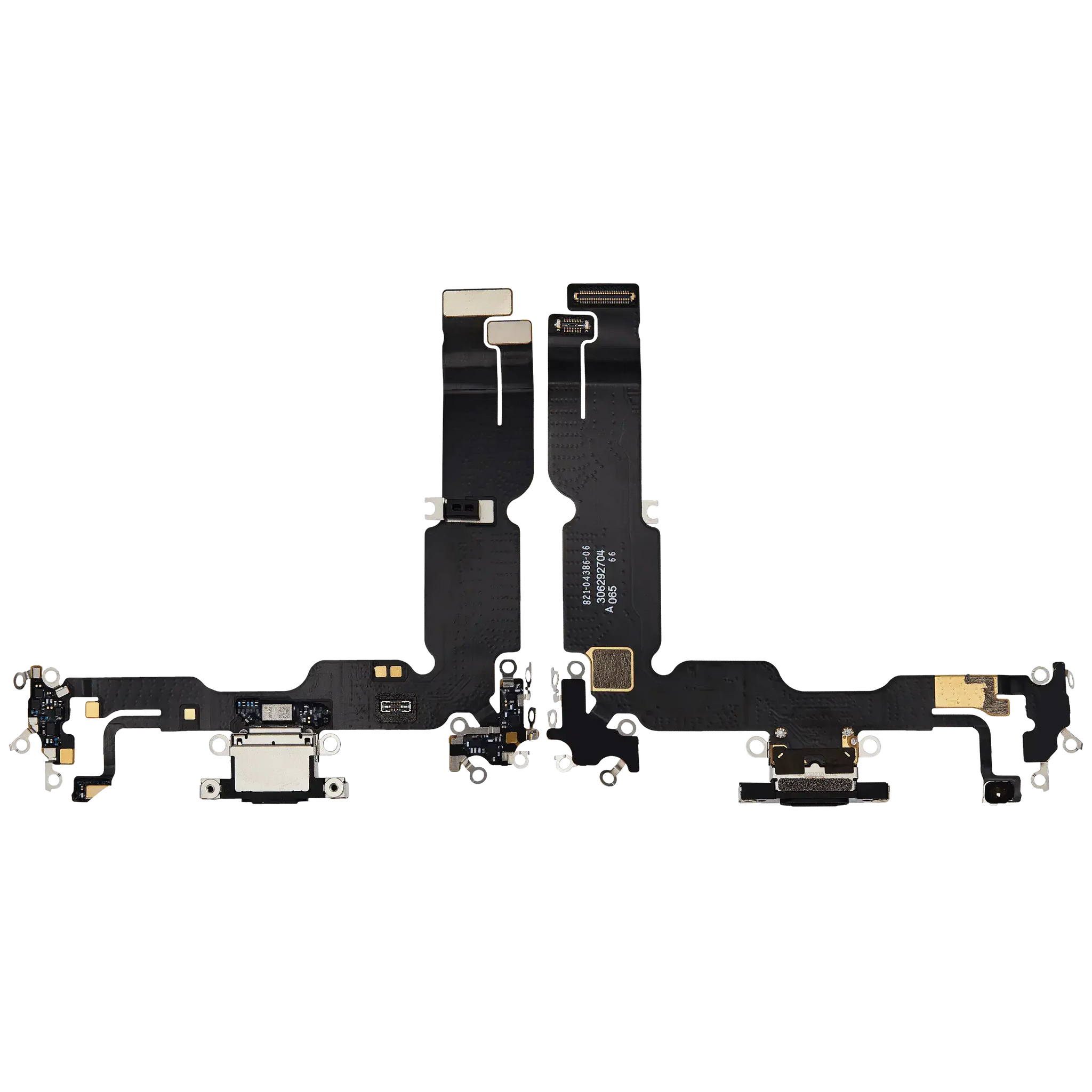 Charging Port Flex Cable For iPhone 15 Plus (Pull) (Black)