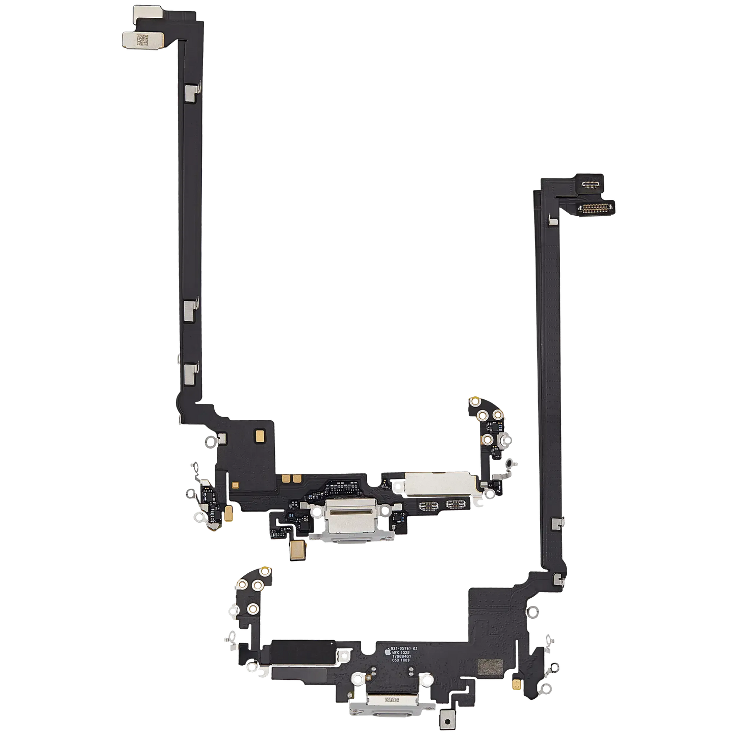 Charging Port Flex Cable For iPhone 17 Pro Max (Pull) (US Version) (Silver)