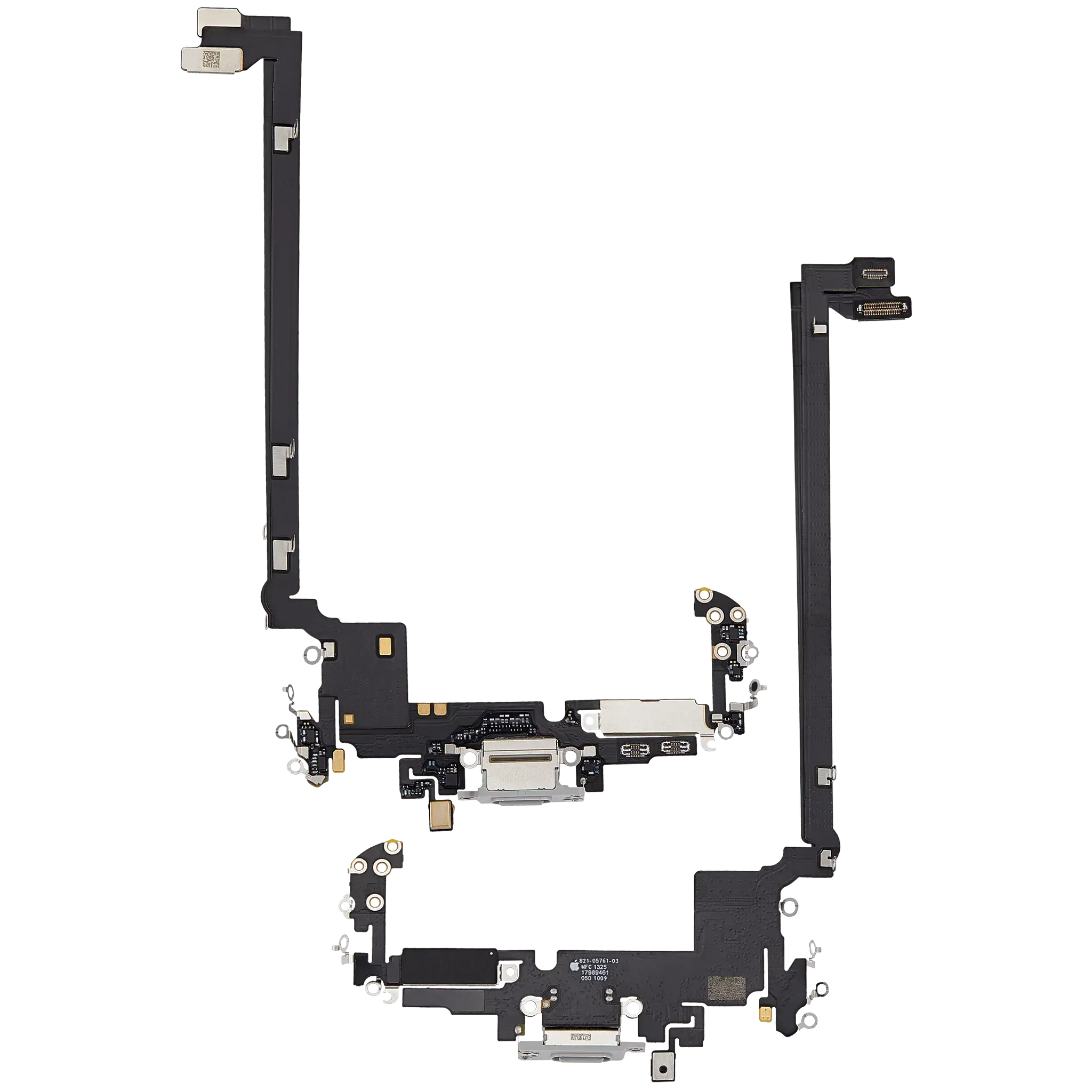 Charging Port Flex Cable For iPhone 17 Pro Max (Pull) (US Version) (Silver)