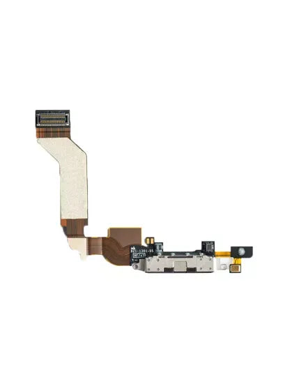 Charging Port Cable For iPhone 4S (Pull) (Black)