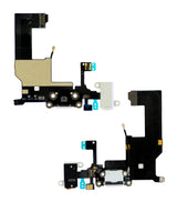 Charging Port Flex Cable For iPhone 5 (Pull) (Silver)