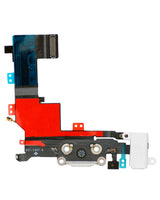 Charging Port Flex Cable For iPhone 5S (Pull) (Silver)