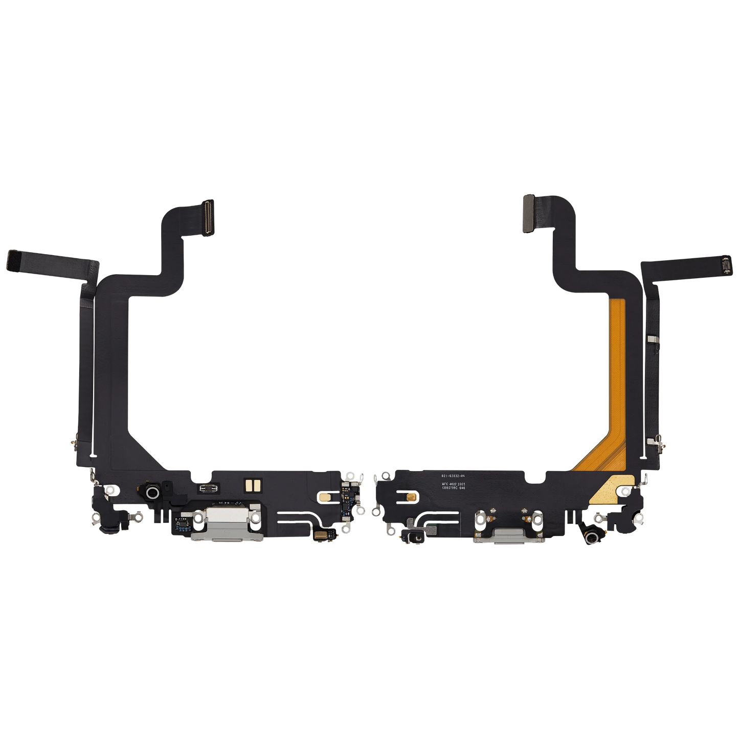 Charging Port Flex Cable For iPhone 14 Pro Max (Pull) (Silver)