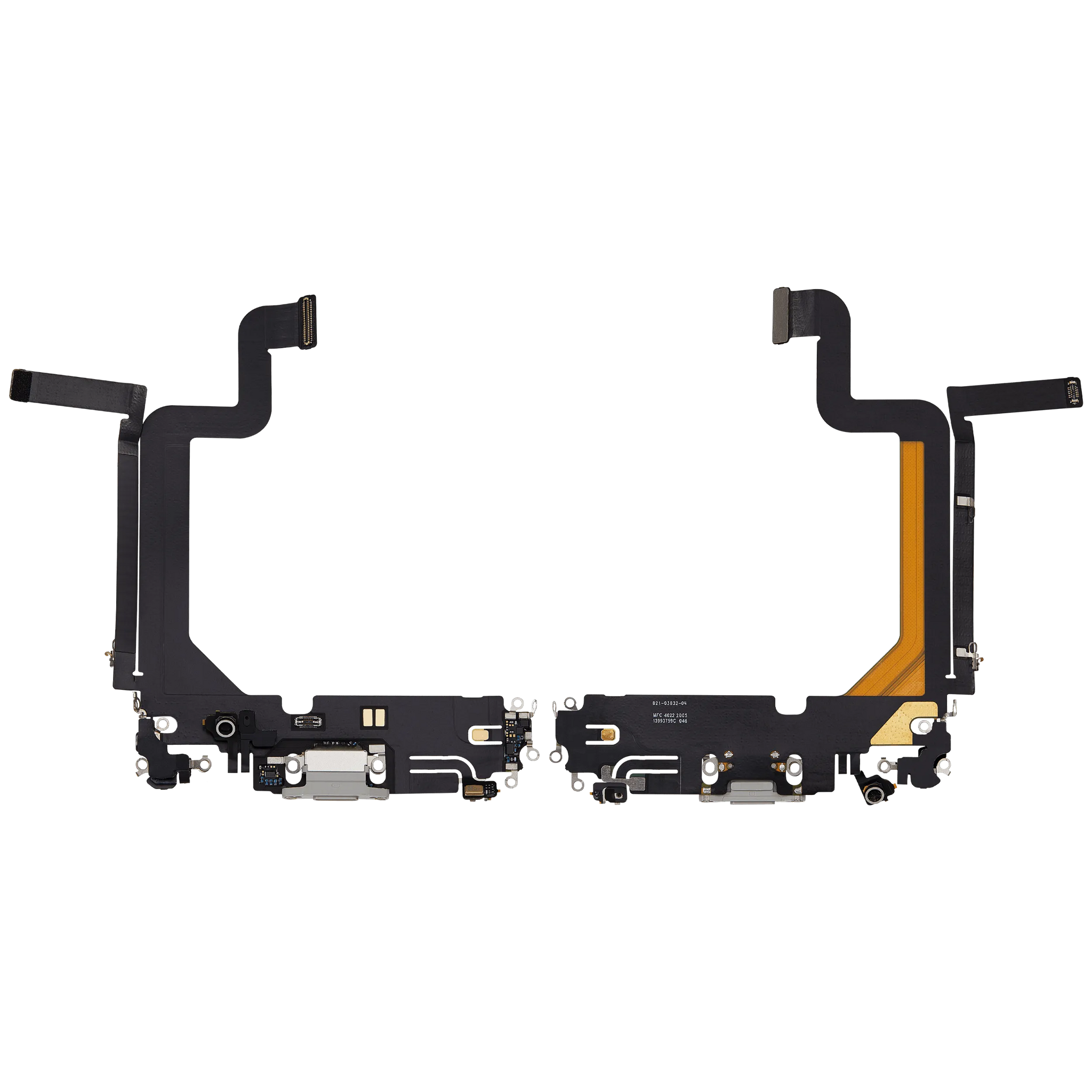 Charging Port Flex Cable For iPhone 14 Pro Max (Pull) (Silver)