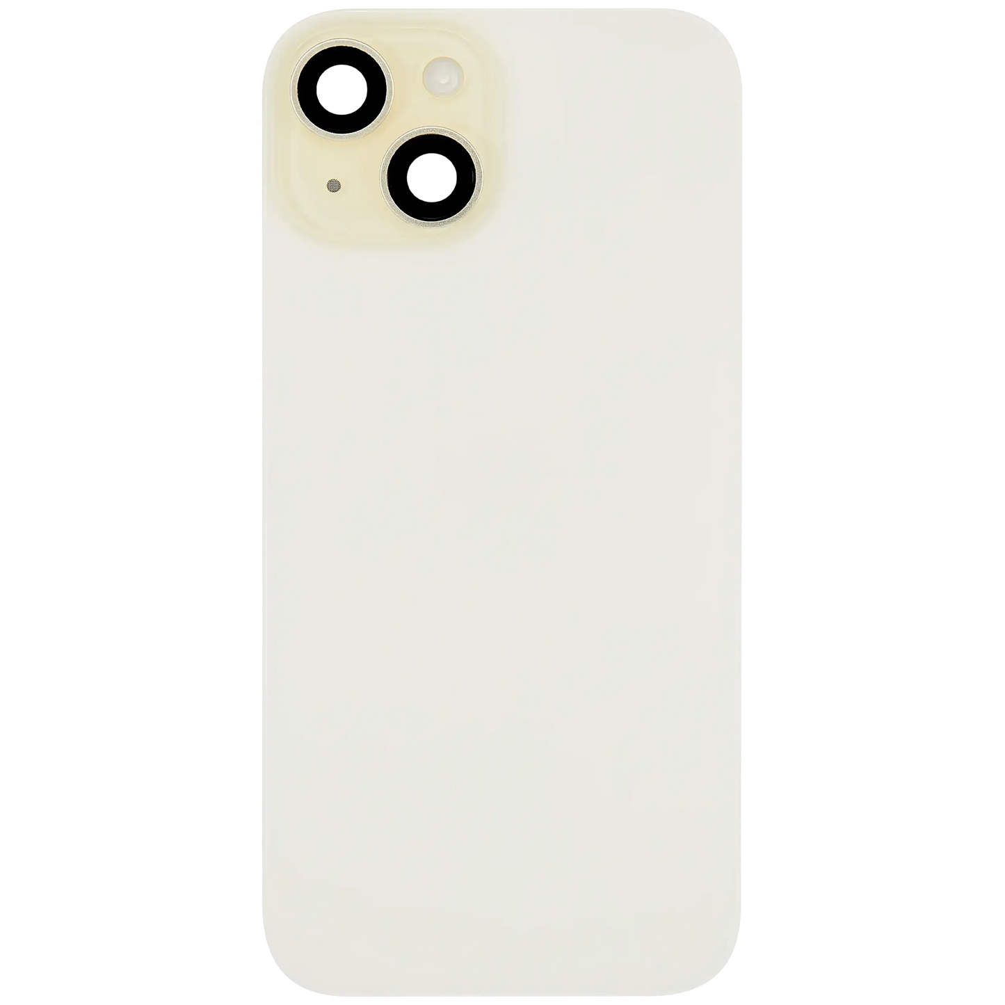 Back Glass w/ MagSafe Magnet & NFC & Flashlight Flex For iPhone 15 (Pull) (Yellow)