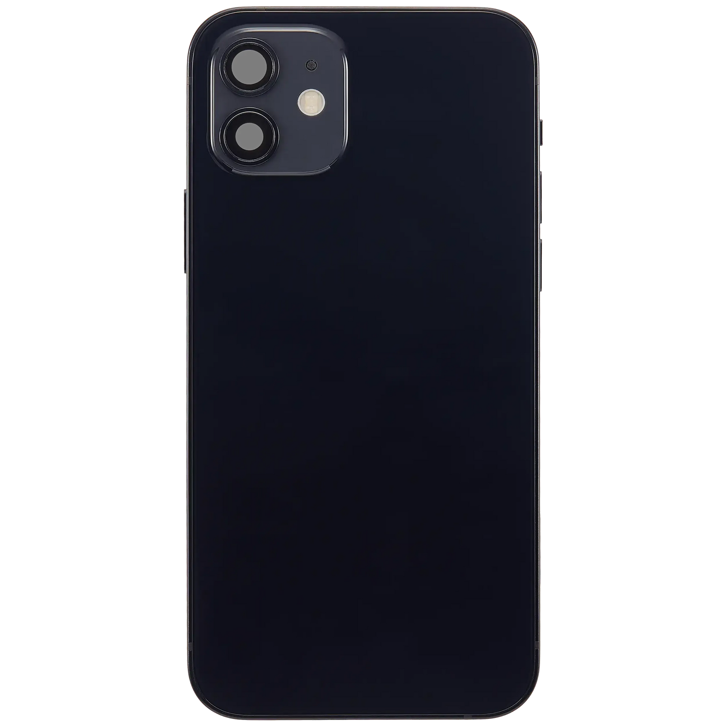 Back Housing W/ Charging Port Flex & Small Parts For iPhone 12 (US Version) (Used OEM) (Pull) (Black)