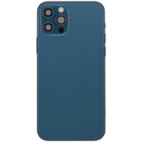 Back Housing W/ Charging Port Flex & Small Parts For iPhone 12 Pro (EU / Global Version) (Used OEM) (Pull) (Pacific Blue)