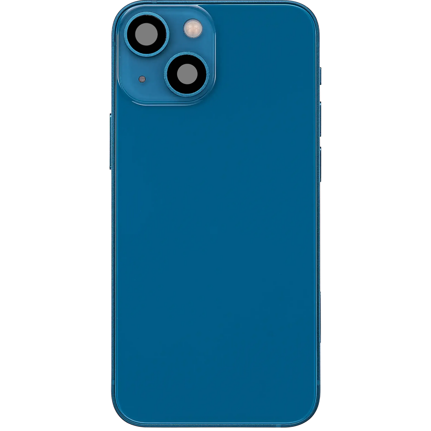 Back Housing W/ Charging Port Flex & Small Parts For iPhone 13 Mini (US Version) (Used OEM) (Pull) (Blue)