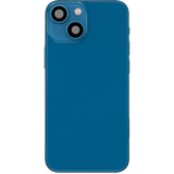 Back Housing W/ Charging Port Flex & Small Parts For iPhone 13 Mini (US Version) (Used OEM) (Pull) (Blue)