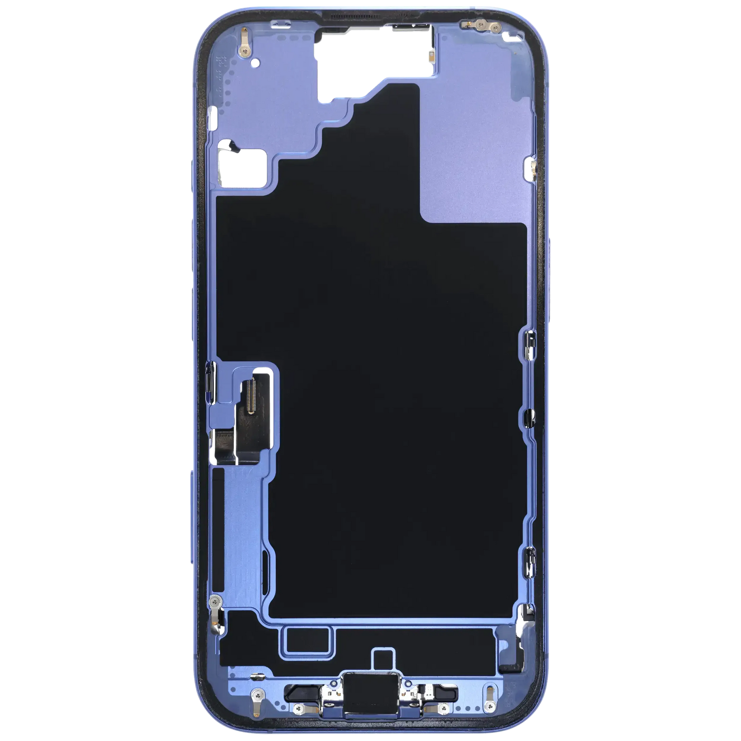 Mid-Frame Housing W/ Charging Port Flex & Small Parts For iPhone 16 (EU / Global Version) (Pull) (Ultramarine)