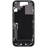 Mid-Frame Housing W/ Charging Port Flex & Small Parts For iPhone 17 (US Version) (Pull) (Black)