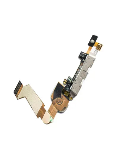 Charging Port Cable For iPhone 4S (Pull) (White)