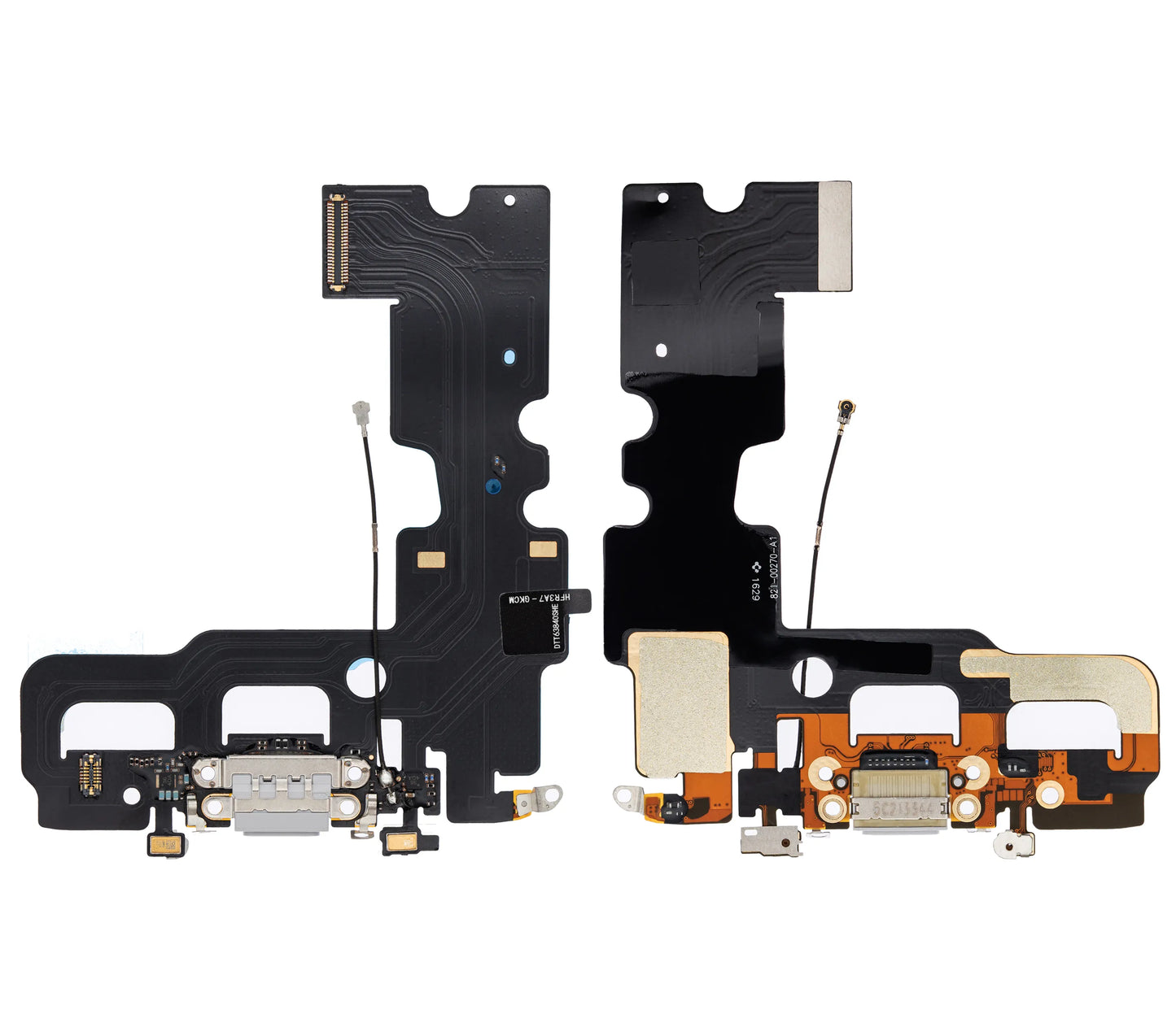 Charging Port Flex Cable For iPhone 7 (Pull) (Silver)