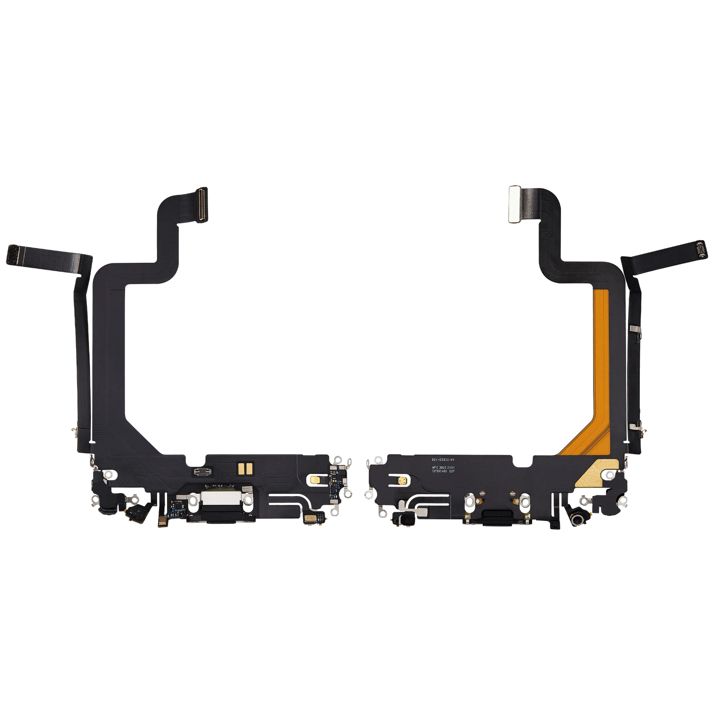 Charging Port Flex Cable For iPhone 14 Pro Max (Pull) (Space Black)