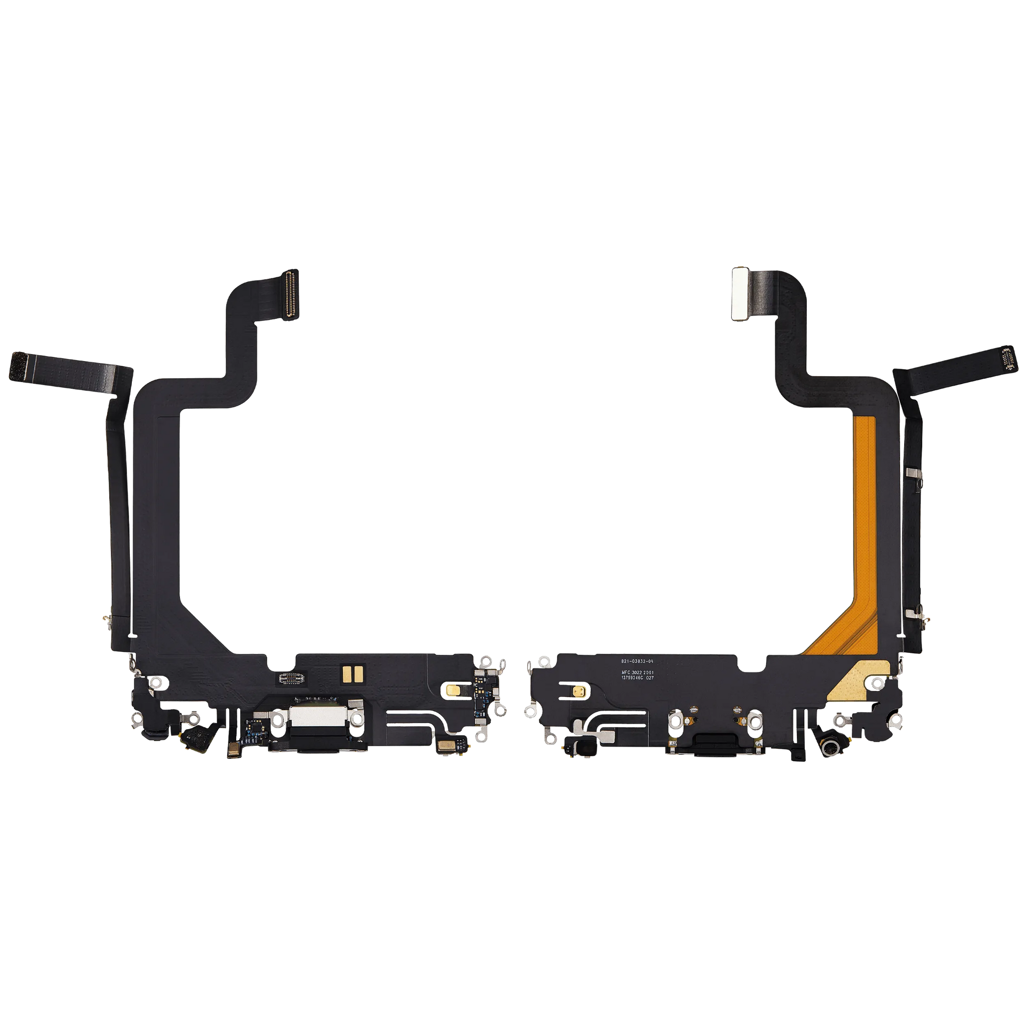 Charging Port Flex Cable For iPhone 14 Pro Max (Pull) (Space Black)
