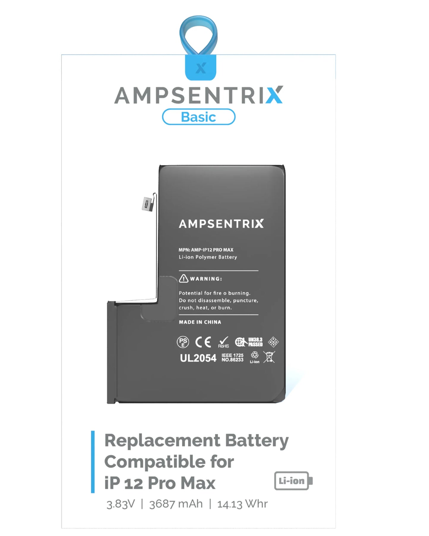 Replacement Battery For iPhone 12 Pro Max (Standard)