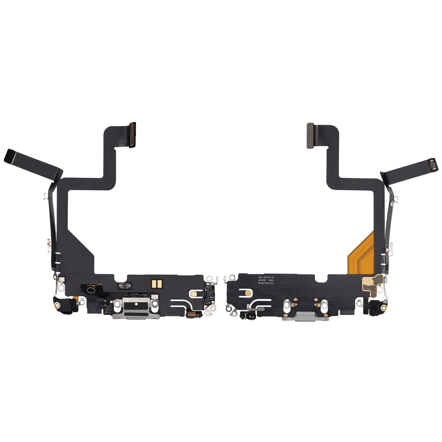 Charging Port Flex Cable For iPhone 14 Pro (Pull) (Silver)