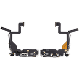 Charging Port Flex Cable For iPhone 14 Pro (Pull) (Silver)