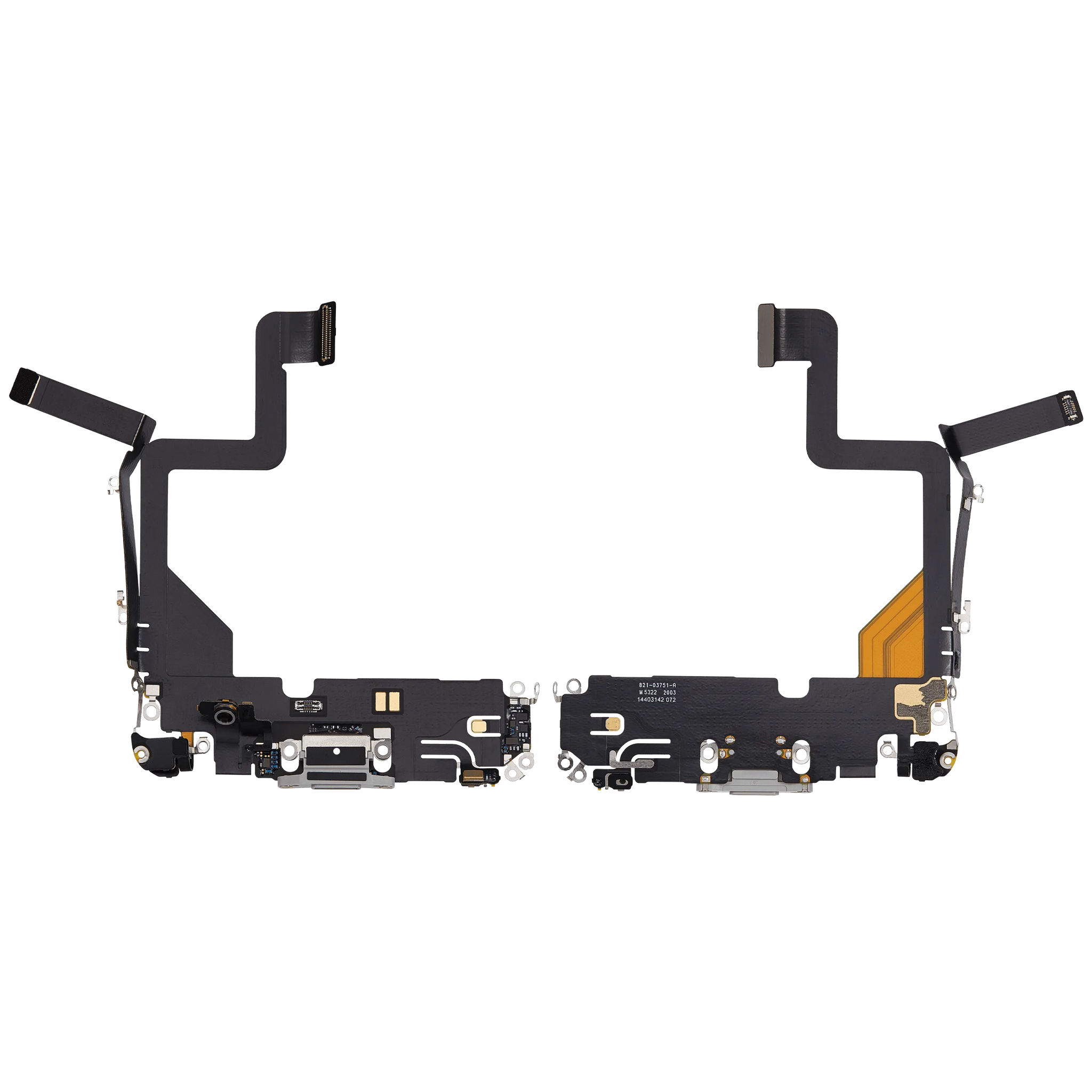 Charging Port Flex Cable For iPhone 14 Pro (Pull) (Silver)