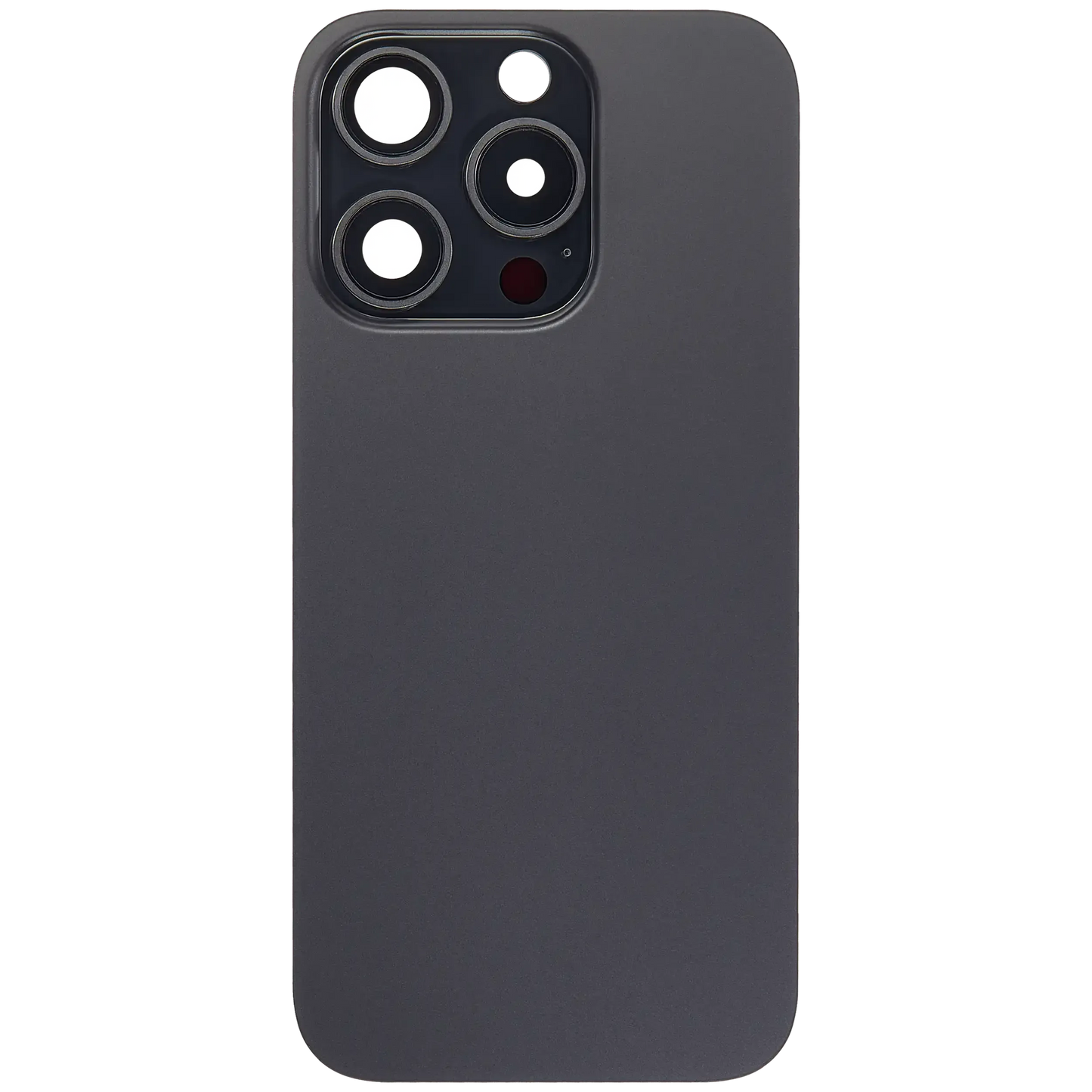 Back Glass w/ MagSafe Magnet For iPhone 15 Pro (Aftermarket) (Black Titanium) (No Logo)