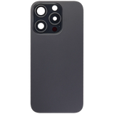 Back Glass w/ MagSafe Magnet For iPhone 15 Pro (Aftermarket) (Black Titanium) (No Logo)