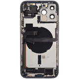Back Housing W/ Charging Port Flex & Small Parts For iPhone 13 Pro Max (US Version) (Used OEM) (Pull) (Sierra Blue)