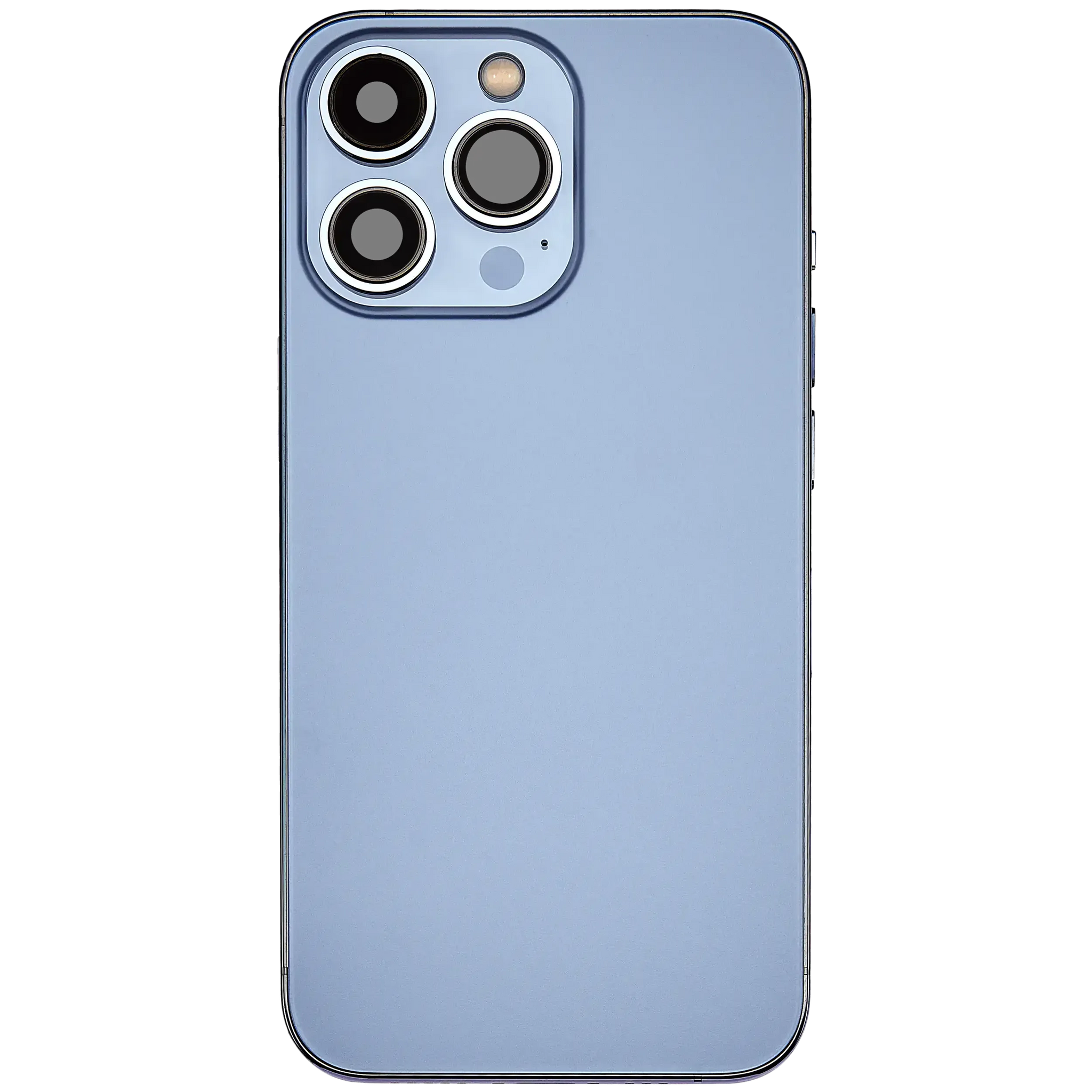 Back Housing W/ Charging Port Flex & Small Parts For iPhone 13 Pro (EU / Global Version) (Used OEM) (Pull) (Sierra Blue)