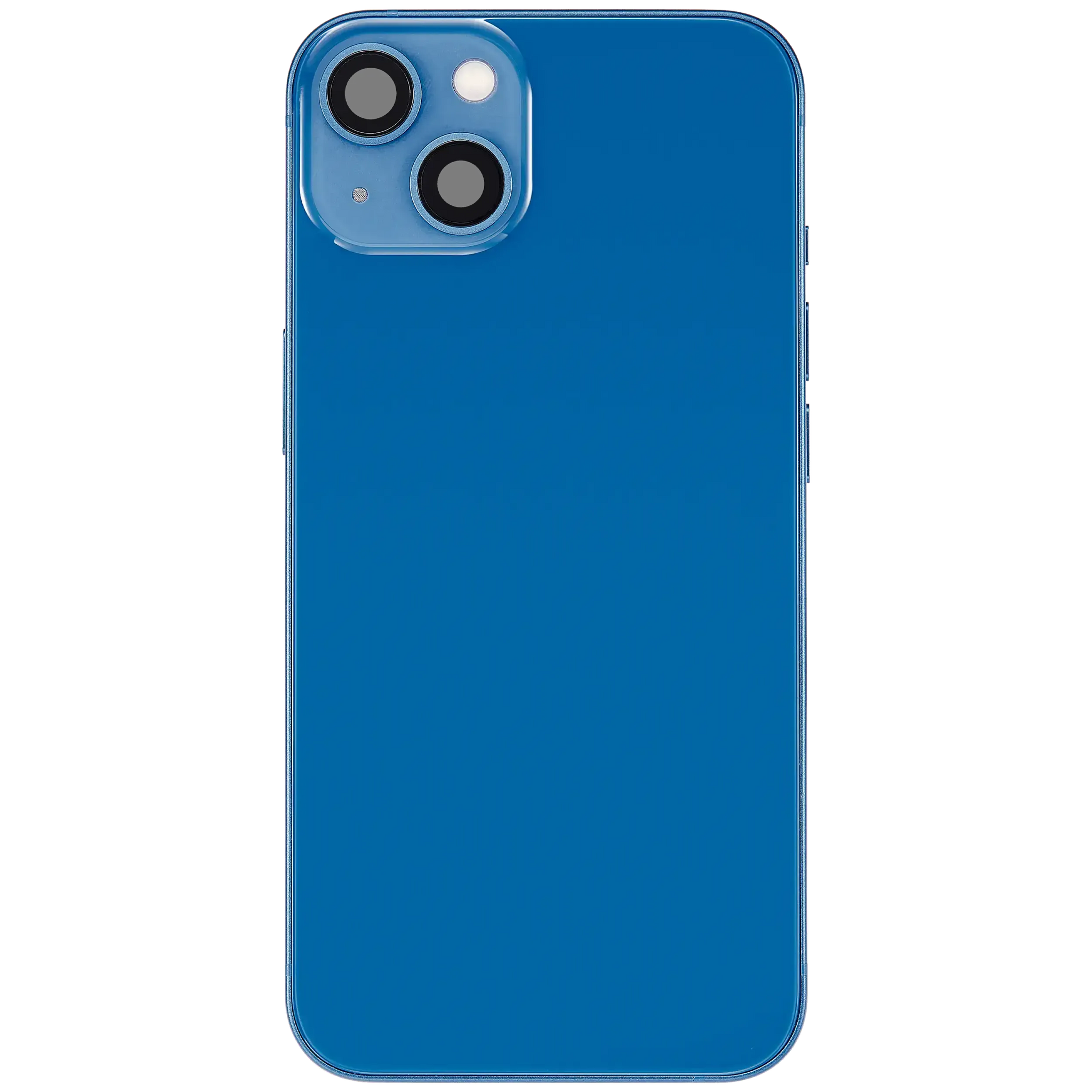 Back Housing W/ Charging Port Flex & Small Parts For iPhone 13 (US Version) (Used OEM) (Pull) (Blue)
