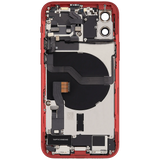 Back Housing W/ Charging Port Flex & Small Parts For iPhone 12 (US Version) (Used OEM) (Pull) (Red)