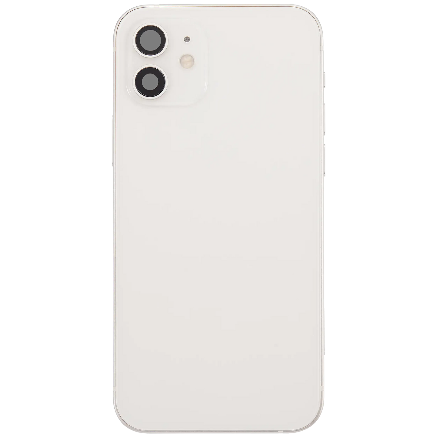Back Housing W/ Charging Port Flex & Small Parts For iPhone 12 (US Version) (Used OEM) (Pull) (White)