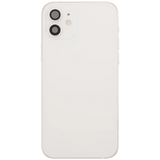 Back Housing W/ Charging Port Flex & Small Parts For iPhone 12 (US Version) (Used OEM) (Pull) (White)