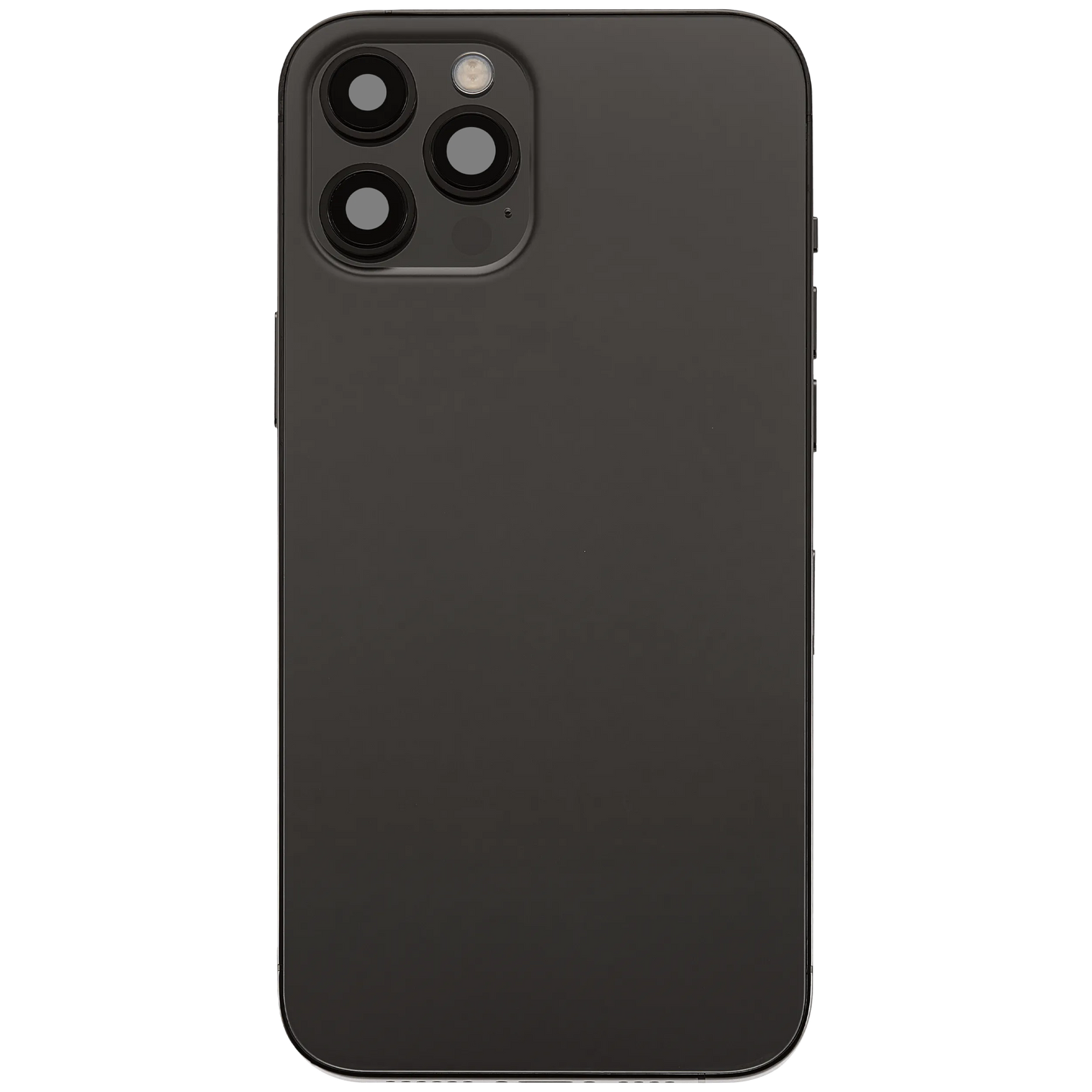 Back Housing W/ Charging Port Flex & Small Parts For iPhone 12 Pro Max (EU / Global Version) (Used OEM) (Pull) (Graphite)