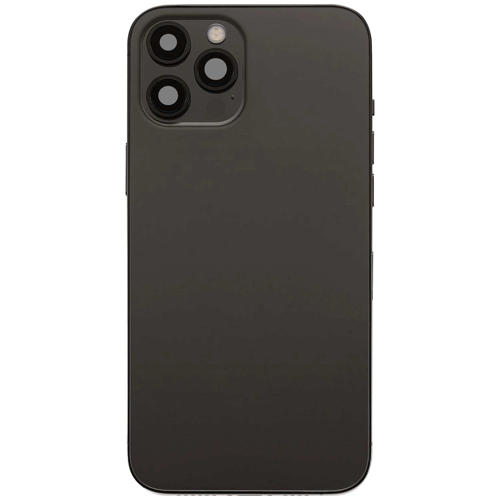 Back Housing W/ Charging Port Flex & Small Parts For iPhone 12 Pro Max (EU / Global Version) (Used OEM) (Pull) (Graphite)