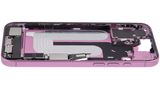 Mid-Frame Housing W/ Charging Port Flex & Small Parts For iPhone 16 Plus (US Version) (Pull) (Pink)