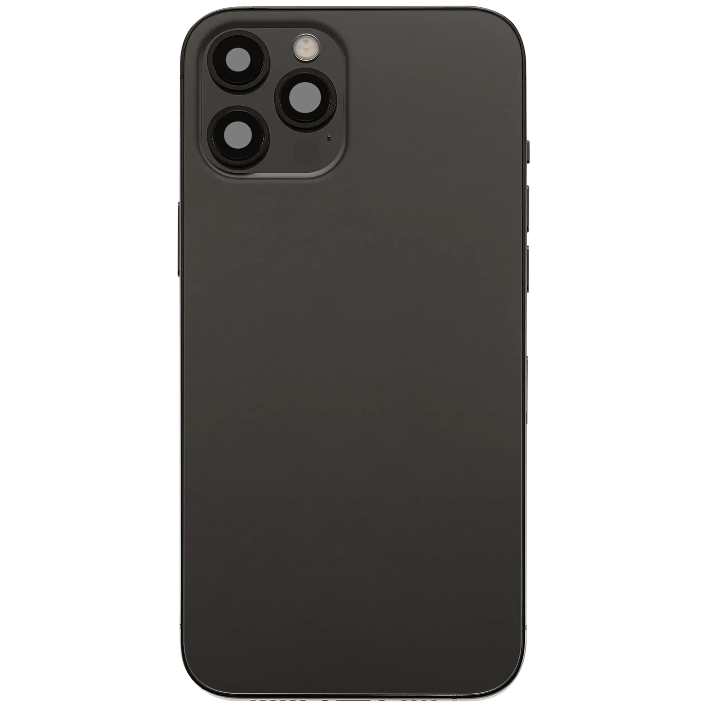 Back Housing W/ Charging Port Flex & Small Parts For iPhone 12 Pro Max (US Version) (Used OEM) (Pull) (Graphite)