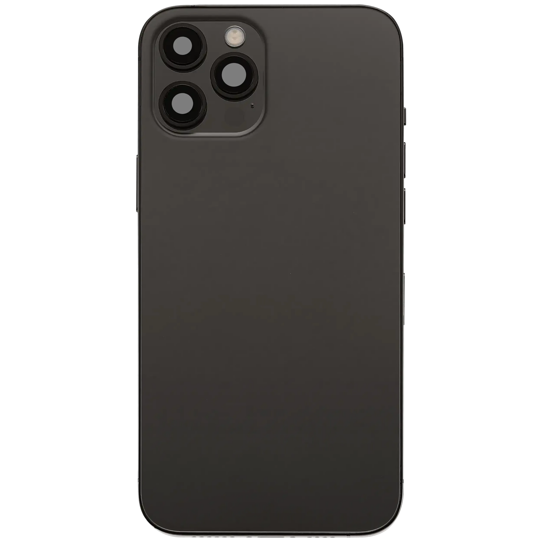 Back Housing W/ Charging Port Flex & Small Parts For iPhone 12 Pro Max (US Version) (Used OEM) (Pull) (Graphite)