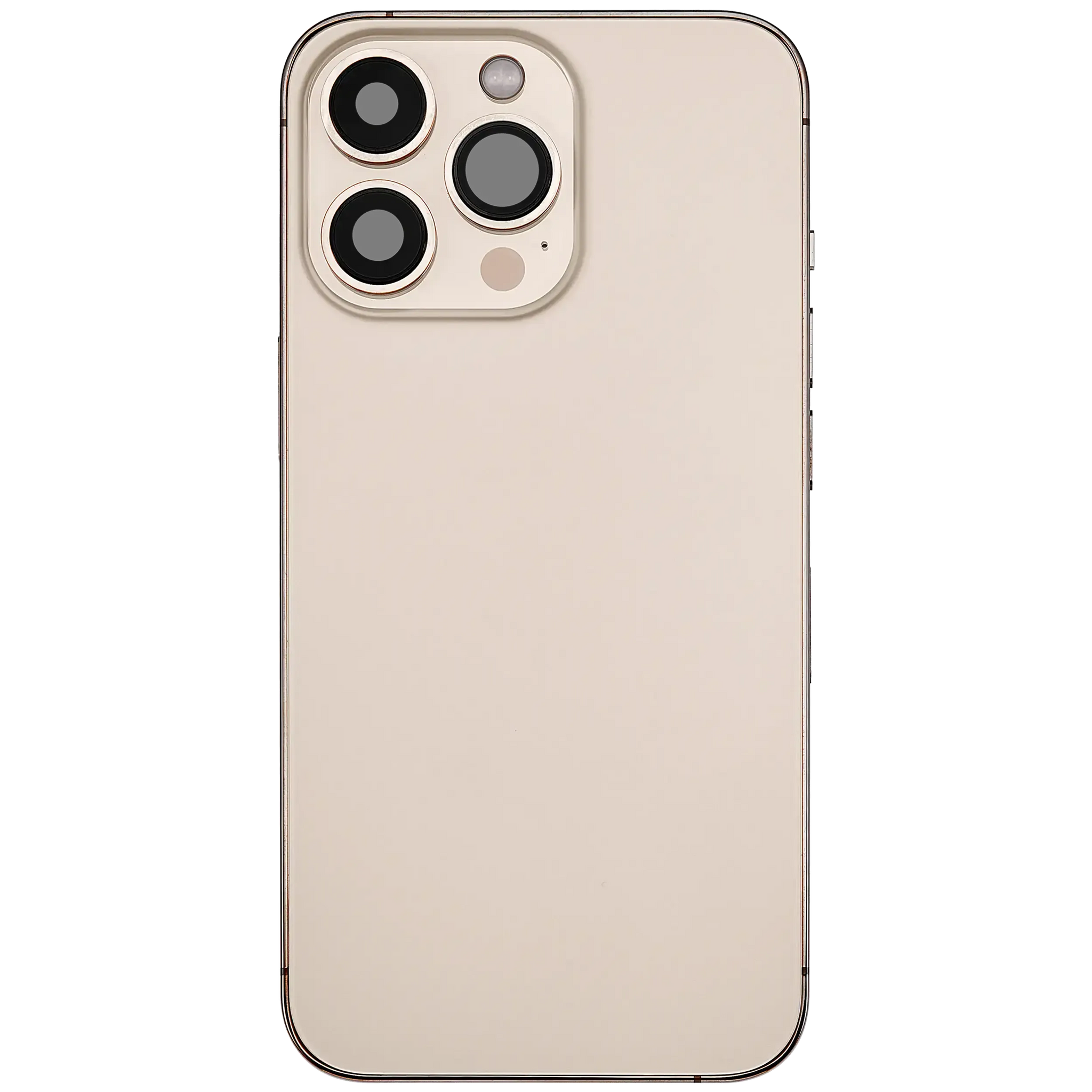 Back Housing W/ Charging Port Flex & Small Parts For iPhone 13 Pro (EU / Global Version) (Used OEM) (Pull) (Gold)