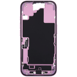 Mid-Frame Housing W/ Charging Port Flex & Small Parts For iPhone 16 (US Version) (Pull) (Pink)