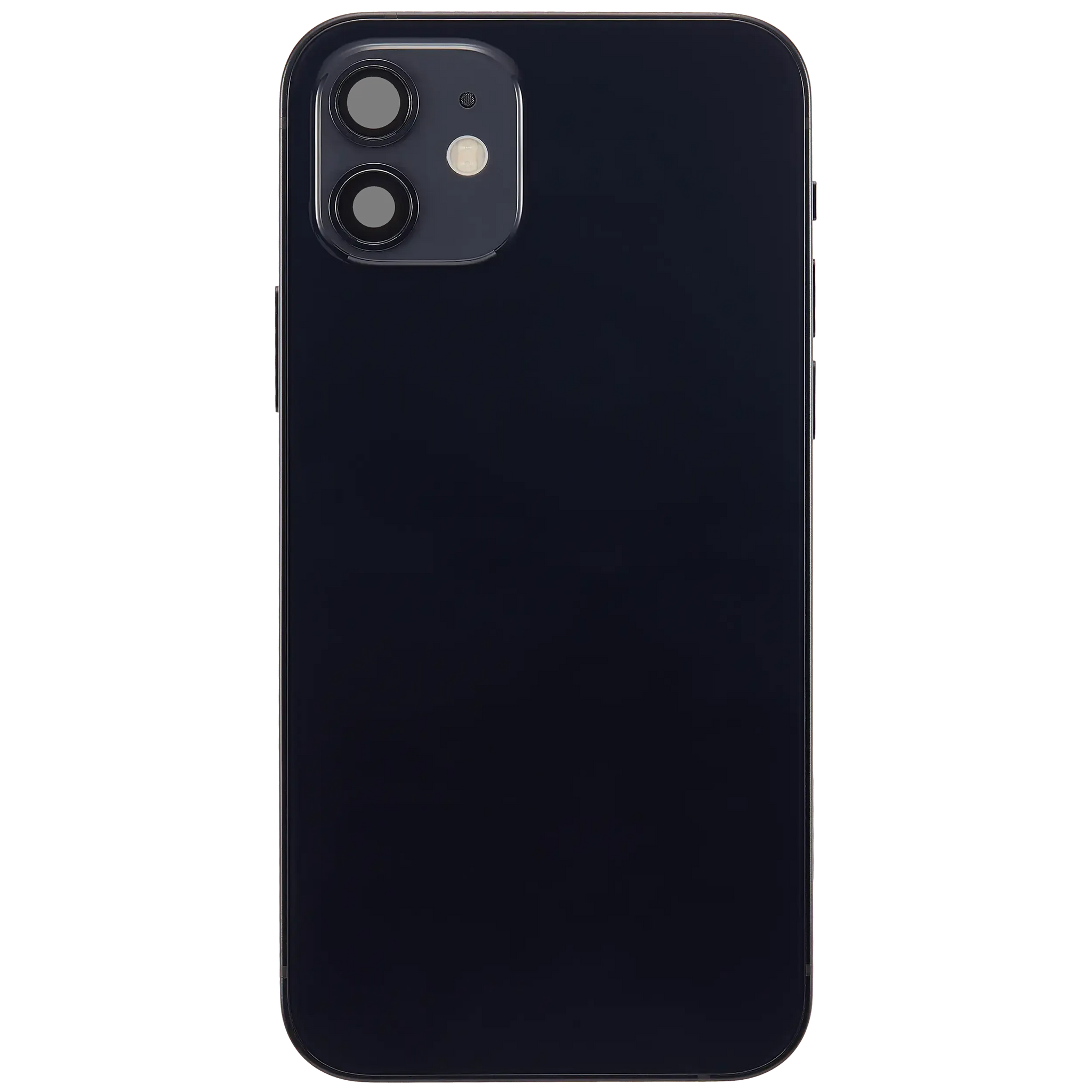 Back Housing W/ Charging Port Flex & Small Parts For iPhone 12 (EU / Global Version) (Used OEM) (Pull) (Black)