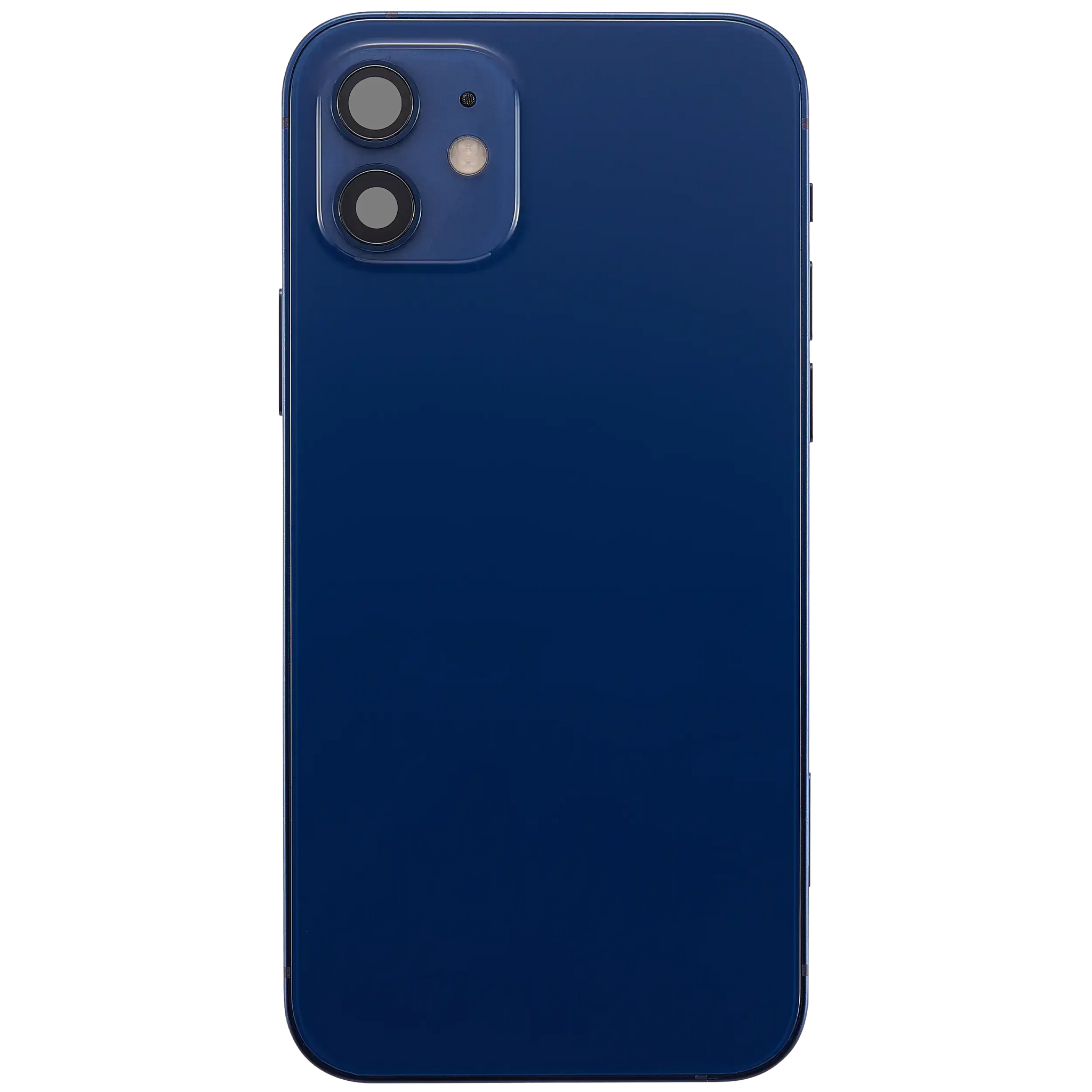 Back Housing W/ Charging Port Flex & Small Parts For iPhone 12 (EU / Global Version) (Used OEM) (Pull) (Blue)