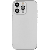 Back Housing W/ Charging Port Flex & Small Parts For iPhone 13 Pro (EU / Global Version) (Used OEM) (Pull) (Silver)