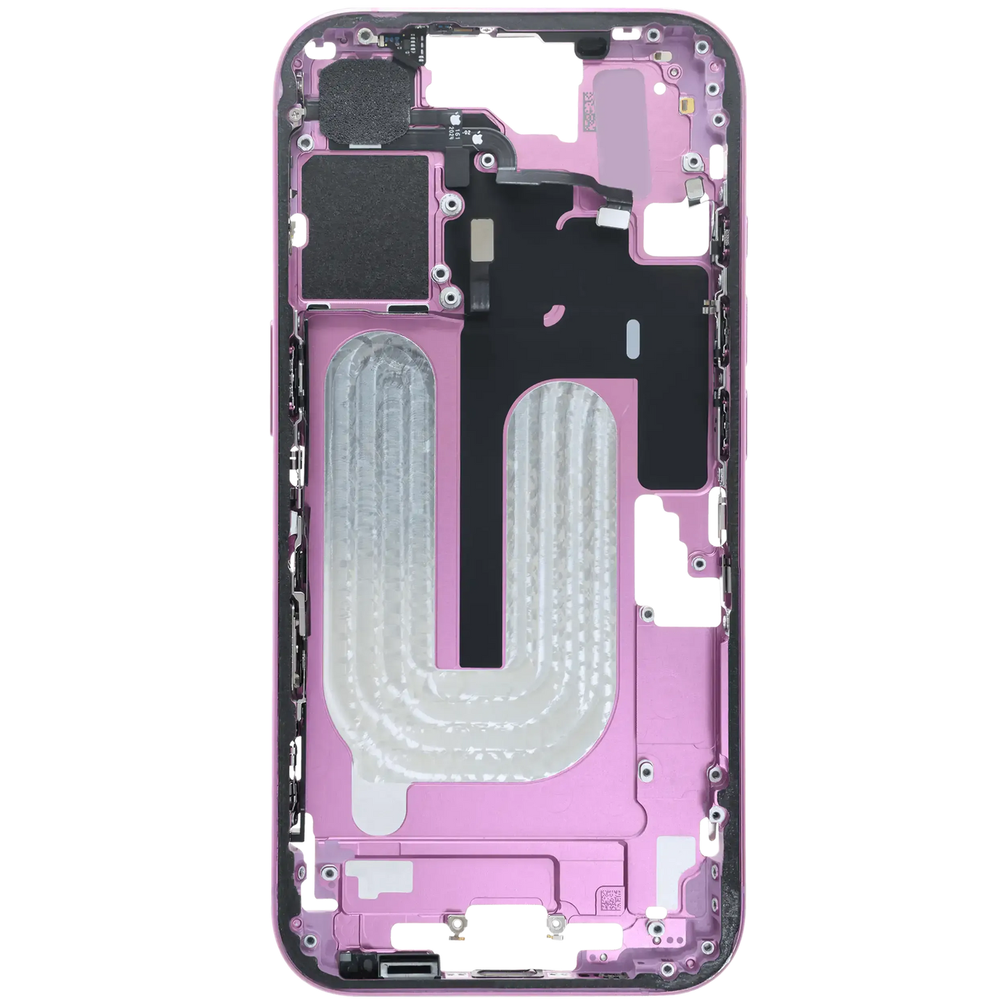 Mid-Frame Housing W/ Small Parts For iPhone 16 (US Version) (Pull) (Pink)