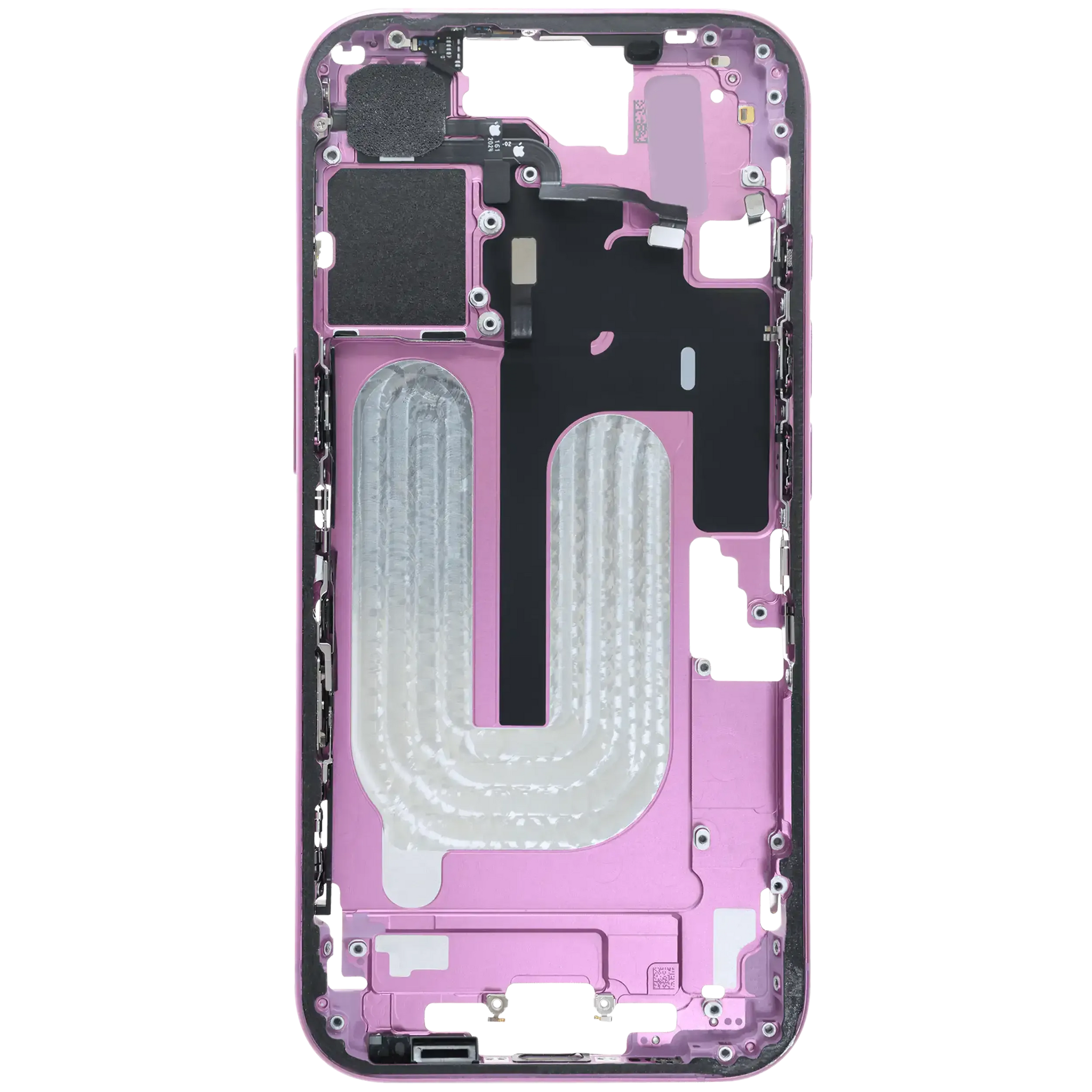 Mid-Frame Housing W/ Small Parts For iPhone 16 (US Version) (Pull) (Pink)