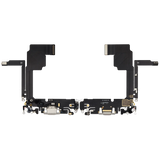 Charging Port Flex Cable For iPhone 15 Pro (Pull) (White Titanium)