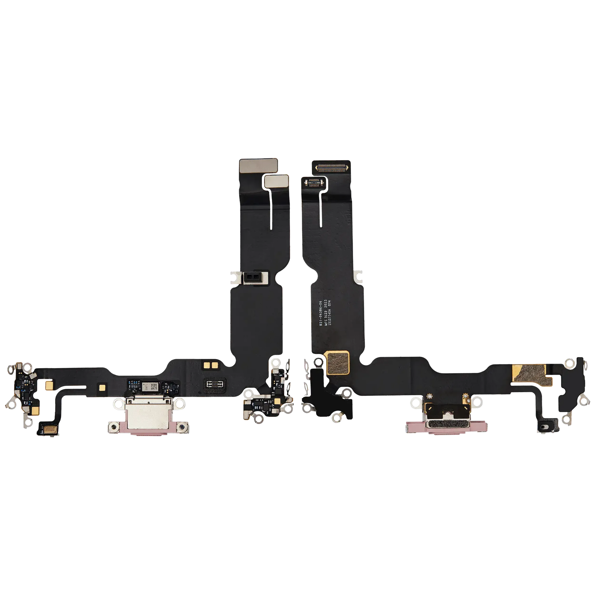 Charging Port Flex Cable For iPhone 15 Plus (Pull) (Pink)
