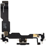 Charging Port Flex Cable For iPhone 15 Plus (Pull) (Black)